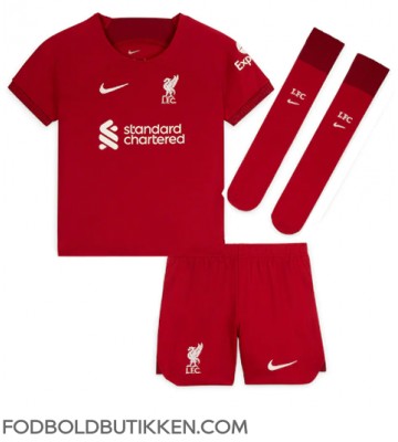 Liverpool Mohamed Salah #11 Hjemmebanetrøje Børn 2022-23 Kortærmet (+ Korte bukser)